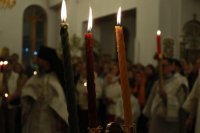 25-Празднование Воскресения Христова в главном храме Рудного Алтая