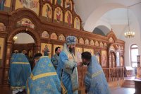 13-В день празднования Иверской иконы Божией Матери в Андреевском кафедральном соборе молитвенно отметили 10-летие учреждения  Усть-Каменогорской и Семипалатинской епархии