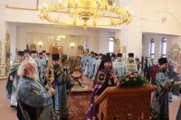 21-В день празднования Иверской иконы Божией Матери в Андреевском кафедральном соборе молитвенно отметили 10-летие учреждения  Усть-Каменогорской и Семипалатинской епархии