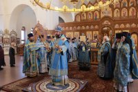 32-В день празднования Иверской иконы Божией Матери в Андреевском кафедральном соборе молитвенно отметили 10-летие учреждения  Усть-Каменогорской и Семипалатинской епархии