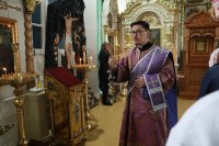 21-Архипастырский визит в Семипалатинск. Божественная Литургия Преждеосвященных Даров в Воскресенском кафедральном соборе.