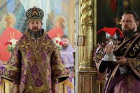 43-Архипастырский визит в Семипалатинск. Божественная Литургия Преждеосвященных Даров в Воскресенском кафедральном соборе.
