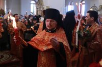 20-В Андреевском кафедральном соборе совершена Пасхальная вечерня
