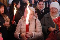 26-В Андреевском кафедральном соборе совершена Пасхальная вечерня