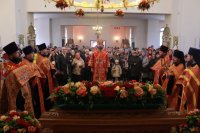 34-В Андреевском кафедральном соборе совершена Пасхальная вечерня