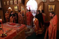 38-В Андреевском кафедральном соборе совершена Пасхальная вечерня
