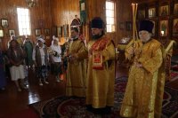 6-Собор всех святых в Церкви Русской просиявших. Божественная Литургия в Свято-Покровском храме города Усть-Каменогорска
