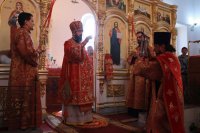 14-Божественная Литургия пасхальным чином в храме священномученика Зиновия Согринского