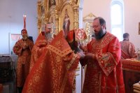 18-Божественная Литургия пасхальным чином в храме священномученика Зиновия Согринского
