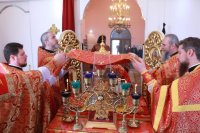20-Божественная Литургия пасхальным чином в храме священномученика Зиновия Согринского