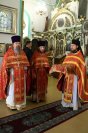 1-В Неделю о слепом архиепископ Амфилохий возглавил богослужения в Воскресенском кафедральном соборе города Семипалатинска
