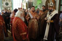 23-В Неделю о слепом архиепископ Амфилохий возглавил богослужения в Воскресенском кафедральном соборе города Семипалатинска