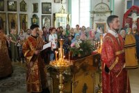 31-В Неделю о слепом архиепископ Амфилохий возглавил богослужения в Воскресенском кафедральном соборе города Семипалатинска