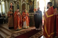40-В Неделю о слепом архиепископ Амфилохий возглавил богослужения в Воскресенском кафедральном соборе города Семипалатинска