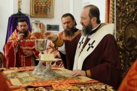 47-В Неделю о слепом архиепископ Амфилохий возглавил богослужения в Воскресенском кафедральном соборе города Семипалатинска