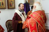 49-В Неделю о слепом архиепископ Амфилохий возглавил богослужения в Воскресенском кафедральном соборе города Семипалатинска