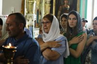 57-В Неделю о слепом архиепископ Амфилохий возглавил богослужения в Воскресенском кафедральном соборе города Семипалатинска