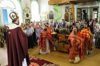 64-В Неделю о слепом архиепископ Амфилохий возглавил богослужения в Воскресенском кафедральном соборе города Семипалатинска