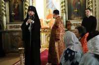 68-В Неделю о слепом архиепископ Амфилохий возглавил богослужения в Воскресенском кафедральном соборе города Семипалатинска