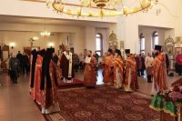 5-В день празднования памяти святых мучениц Веры, Надежды, Любови и матери их Софии архиепископ Амфилохий возглавил служение Божественной Литургии в главном храме епархии