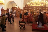 12-В день празднования памяти святых мучениц Веры, Надежды, Любови и матери их Софии архиепископ Амфилохий возглавил служение Божественной Литургии в главном храме епархии