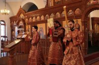 45-В день празднования памяти святых мучениц Веры, Надежды, Любови и матери их Софии архиепископ Амфилохий возглавил служение Божественной Литургии в главном храме епархии