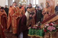 47-В день празднования памяти святых мучениц Веры, Надежды, Любови и матери их Софии архиепископ Амфилохий возглавил служение Божественной Литургии в главном храме епархии