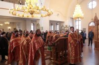 48-В день празднования памяти святых мучениц Веры, Надежды, Любови и матери их Софии архиепископ Амфилохий возглавил служение Божественной Литургии в главном храме епархии