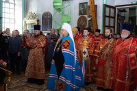 4-В день памяти священномученика Александра, архиепископа Семипалатинского, Глава Казахстанского Митрополичьего округа совершил Литургию в Воскресенском соборе города Семипалатинска 