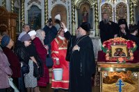 13-В день памяти священномученика Александра, архиепископа Семипалатинского, Глава Казахстанского Митрополичьего округа совершил Литургию в Воскресенском соборе города Семипалатинска 