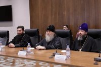 2-Состоялась встреча Главы Православной Церкви Казахстана и Управляющего Усть-Каменогорской и Семипалатинской епархией с акимом Абайской области Н.Т. Уранхаевым
