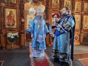 27-В субботу пятой седмицы Великого поста архиепископ Амфилохий совершил Божественную Литургию в Покровском соборе города Усть-Каменогорска 