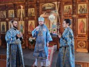 36-В субботу пятой седмицы Великого поста архиепископ Амфилохий совершил Божественную Литургию в Покровском соборе города Усть-Каменогорска 