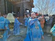 46-В субботу пятой седмицы Великого поста архиепископ Амфилохий совершил Божественную Литургию в Покровском соборе города Усть-Каменогорска 