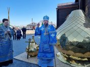 48-В субботу пятой седмицы Великого поста архиепископ Амфилохий совершил Божественную Литургию в Покровском соборе города Усть-Каменогорска 