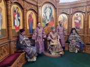 12-В пятое воскресение Святой Четыредесятницы архиепископ Амфилохий возглавил служение Божественной Литургии в главном храме Восточного Казахстана