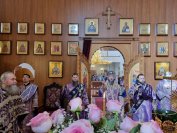 14-В пятое воскресение Святой Четыредесятницы архиепископ Амфилохий возглавил служение Божественной Литургии в главном храме Восточного Казахстана