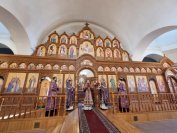 16-В пятое воскресение Святой Четыредесятницы архиепископ Амфилохий возглавил служение Божественной Литургии в главном храме Восточного Казахстана