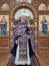 36-В пятое воскресение Святой Четыредесятницы архиепископ Амфилохий возглавил служение Божественной Литургии в главном храме Восточного Казахстана