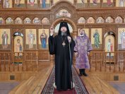 37-В пятое воскресение Святой Четыредесятницы архиепископ Амфилохий возглавил служение Божественной Литургии в главном храме Восточного Казахстана