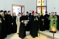 6-Архиепископ Усть-Каменогорский и Семипалатинский Амфилохий принял участие в освящении часовни в честь Воскресения Христова для упокоения останков приснопамятных казахстанских иерархов Х IX-XX веков 