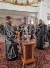 27-В пятницу первой седмицы Великого поста Управляющий Усть-Каменогорской и Семипалатинской епархией совершил Божественную Литургию Преждеосвященных Даров и чин освящения колива в Андреевском кафедральном соборе