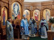 13-В день празднования Введения во храм Пресвятой Богородицы архиепископ Амфилохий возглавил служение Божественной Литургии в главном храме Восточного Казахстана