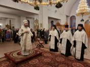 8-Великая вечерня в день Рождества Христова была совершена в главном храме Восточного Казахстана