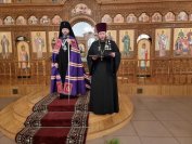 23-Великая вечерня в день Рождества Христова была совершена в главном храме Восточного Казахстана