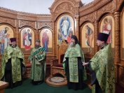 5-Всенощное богослужение в Андреевском кафедральном соборе в канун Вербного воскресения