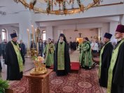 6-Всенощное богослужение в Андреевском кафедральном соборе в канун Вербного воскресения