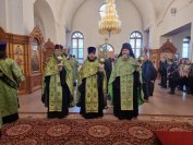 14-Всенощное богослужение в Андреевском кафедральном соборе в канун Вербного воскресения