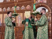 17-Всенощное богослужение в Андреевском кафедральном соборе в канун Вербного воскресения
