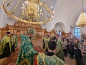 22-Всенощное богослужение в Андреевском кафедральном соборе в канун Вербного воскресения